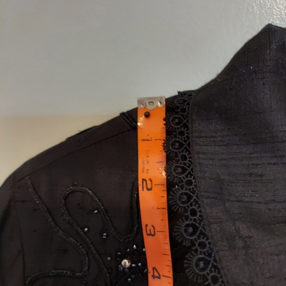 Anage black jacket silk Size Medium - Picture 12 of 15